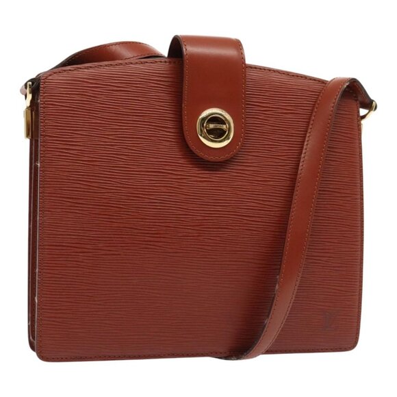 LOUIS VUITTON Epi Capuchin Shoulder Bag Brown M52343 LV Auth 92756 - Picture 1 of 16